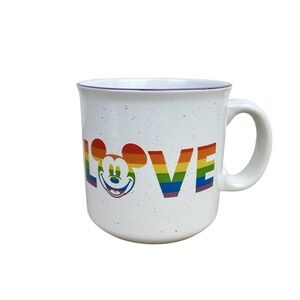 DISNEY‎ RAINBOW PRIDE COLLECTION MICKEY MOUSE LOVE 20oz COFFEE MUG CUP LGBTQ+